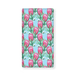 Pink Protea Pattern Print Baby Crib Sheet