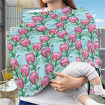 Pink Protea Pattern Print Baby Seat Cover