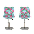 Pink Protea Pattern Print Bar Stool Covers