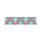 Pink Protea Pattern Print Bed Runner