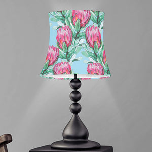 Pink Protea Pattern Print Bell Lamp Shade