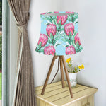 Pink Protea Pattern Print Bell Lamp Shade