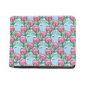 Pink Protea Pattern Print Bifold Wallet