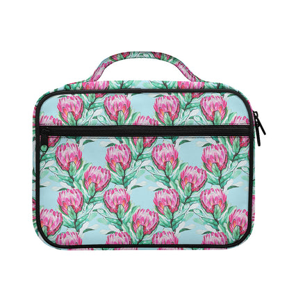 Pink Protea Pattern Print Briefcase Bible Bag