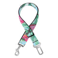 Pink Protea Pattern Print Dog Seat Belt
