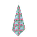 Pink Protea Pattern Print Hand Towel