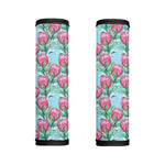Pink Protea Pattern Print Handle Covers