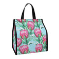 Pink Protea Pattern Print Insulated Lunch Tote