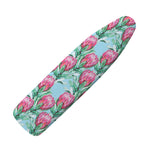 Pink Protea Pattern Print Ironing Board Cover