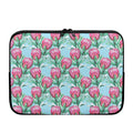 Pink Protea Pattern Print Laptop Sleeve