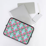 Pink Protea Pattern Print Laptop Sleeve