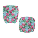 Pink Protea Pattern Print Office Chair Cover
