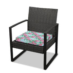 Pink Protea Pattern Print Outdoor Seat Cushion Cover