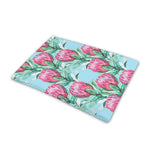 Pink Protea Pattern Print Pet Cooling Mat Cover