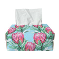 Pink Protea Pattern Print Rectangle Tissue Box Cover