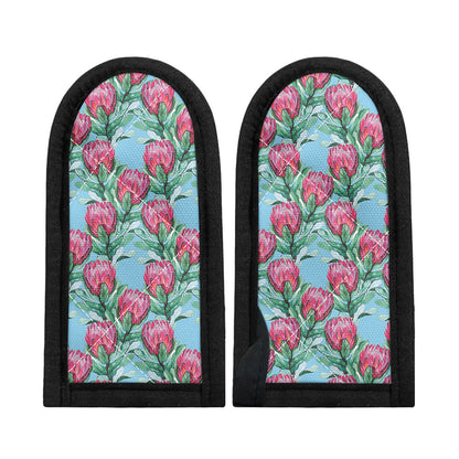 Pink Protea Pattern Print Skillet Handle Cover