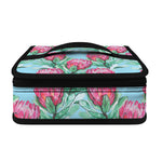 Pink Protea Pattern Print Small Lunch Bag