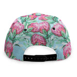 Pink Protea Pattern Print Snapback Cap