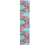 Pink Protea Pattern Print Table Runner