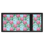Pink Protea Pattern Print Trifold Wallet