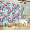 Pink Protea Pattern Print Wall Sticker