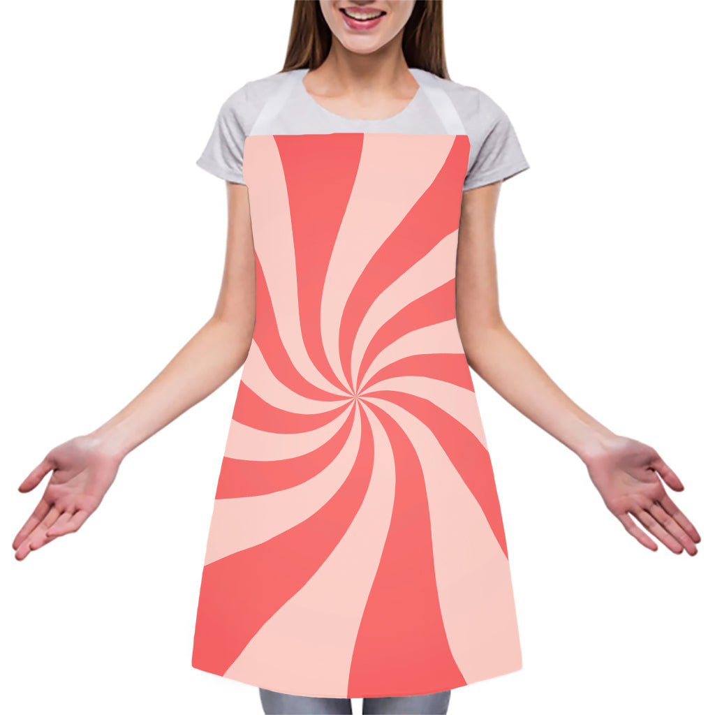 Pink Psychedelic Swirl Print Adjustable Apron