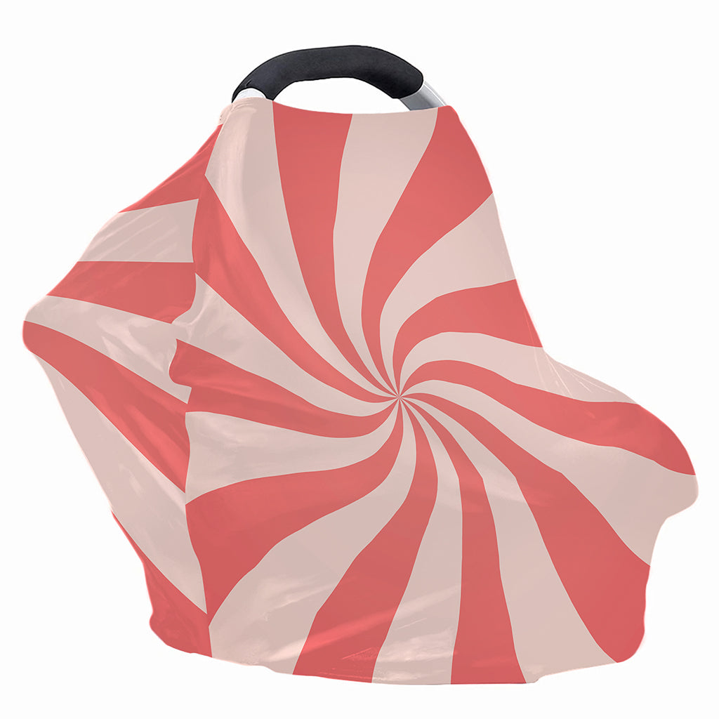 Pink Psychedelic Swirl Print Baby Seat Cover