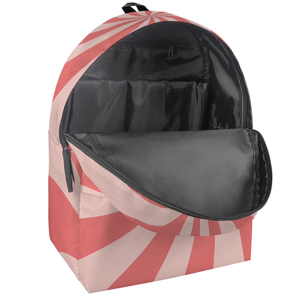 Pink Psychedelic Swirl Print Backpack
