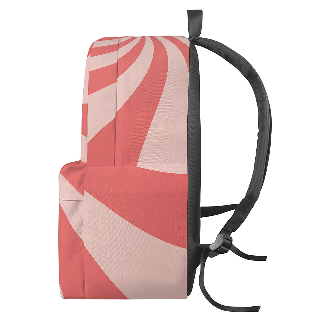 Pink Psychedelic Swirl Print Backpack