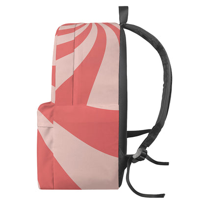 Pink Psychedelic Swirl Print Backpack