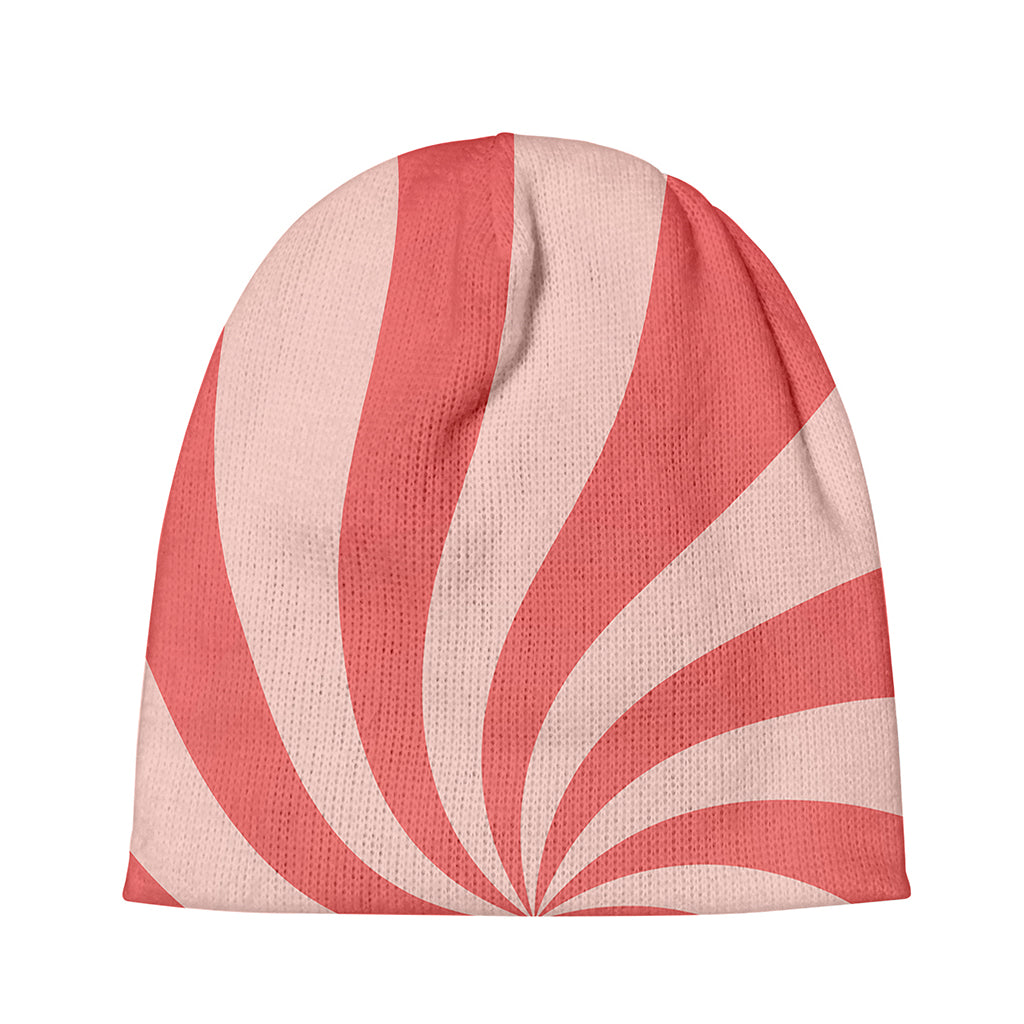 Pink Psychedelic Swirl Print Beanie