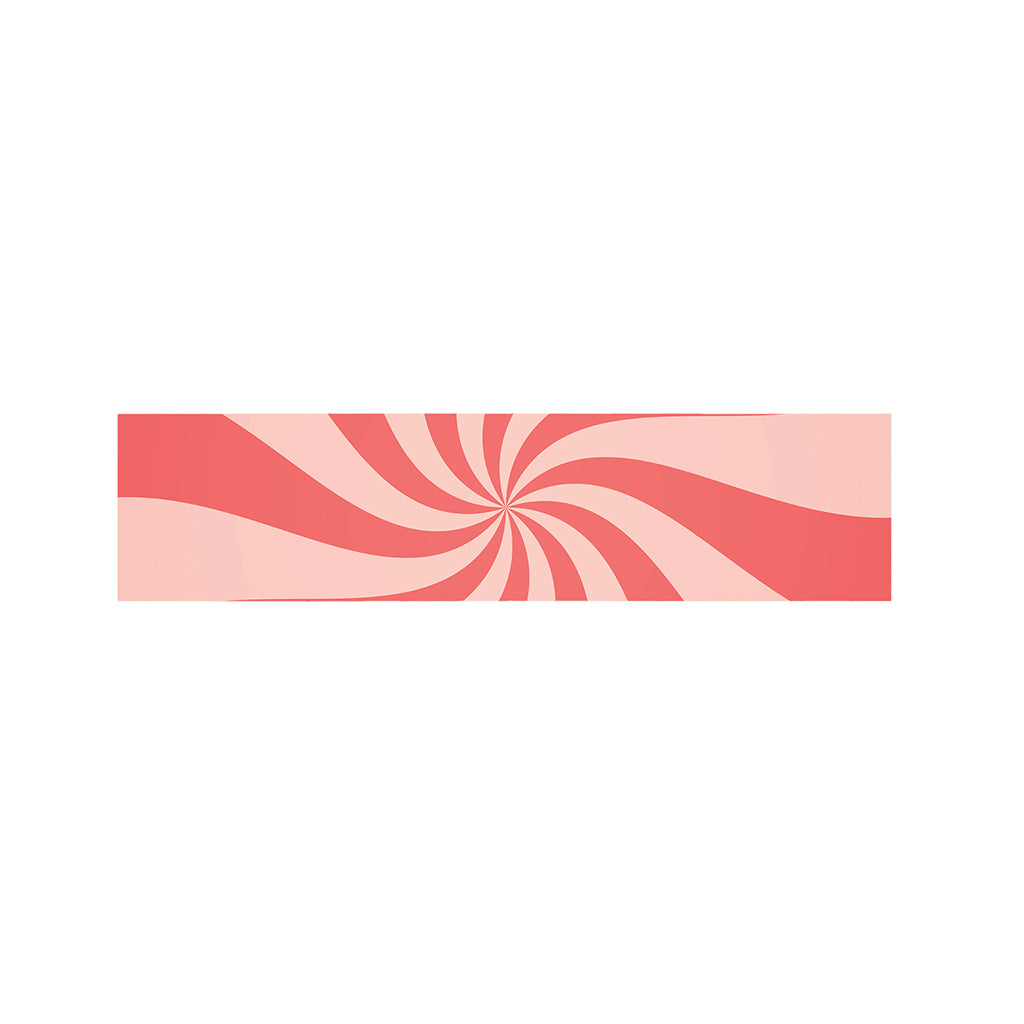 Pink Psychedelic Swirl Print Bed Runner