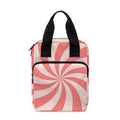 Pink Psychedelic Swirl Print Bible Tote Bag