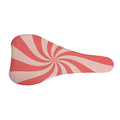 Pink Psychedelic Swirl Print Bicycle Seat Cover
