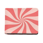 Pink Psychedelic Swirl Print Bifold Wallet