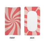 Pink Psychedelic Swirl Print Changing Pad Cover