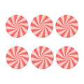 Pink Psychedelic Swirl Print Coaster Set