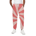 Pink Psychedelic Swirl Print Cotton Sweatpants