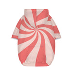 Pink Psychedelic Swirl Print Dog Zip Up Hoodie