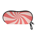 Pink Psychedelic Swirl Print Glasses Case