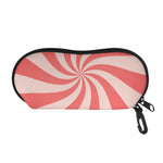 Pink Psychedelic Swirl Print Glasses Case