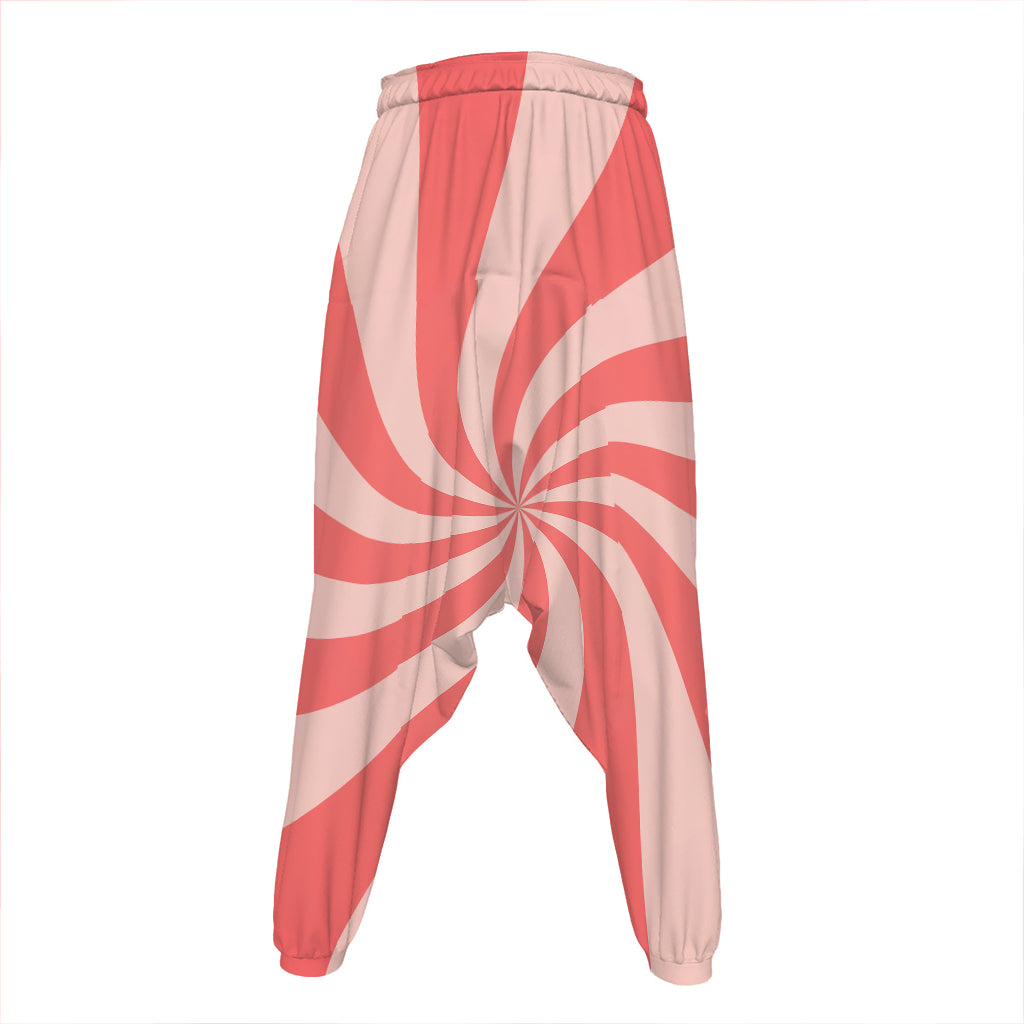 Pink Psychedelic Swirl Print Hammer Pants