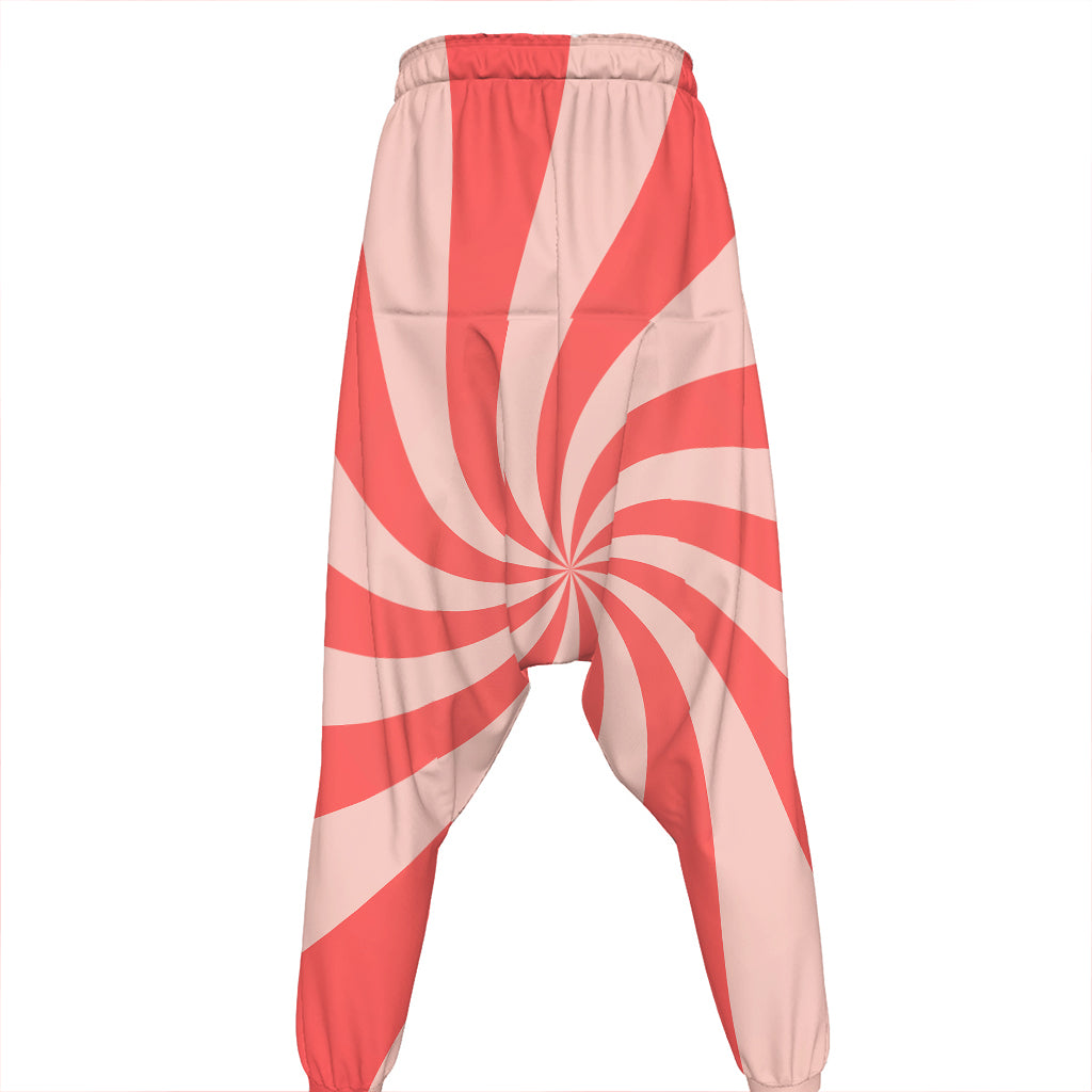 Pink Psychedelic Swirl Print Hammer Pants