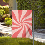 Pink Psychedelic Swirl Print House Flag