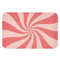 Pink Psychedelic Swirl Print Indoor Door Mat