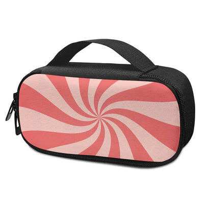 Pink Psychedelic Swirl Print Insulin Cooler Travel Case