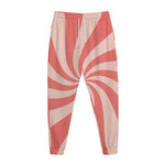 Pink Psychedelic Swirl Print Jogger Pants