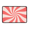 Pink Psychedelic Swirl Print Kitchen Mat