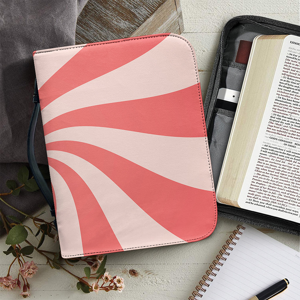 Pink Psychedelic Swirl Print Leather Bible Cover