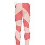 Pink Psychedelic Swirl Print Men's leggings